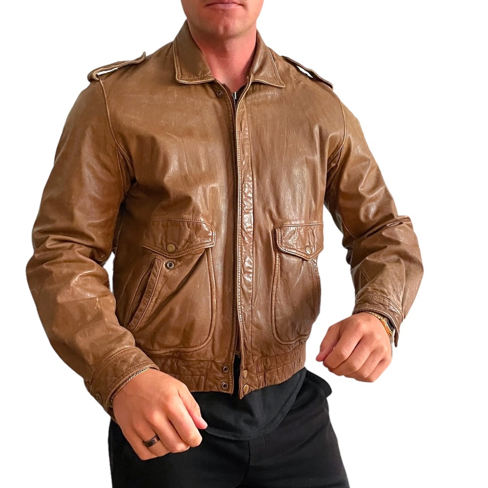 Light Brown Leather Jacket - image 5